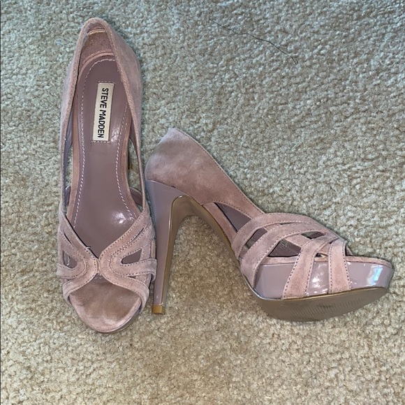 Steve Madden Open Toe Platform Pumps - Picture 6 of 6